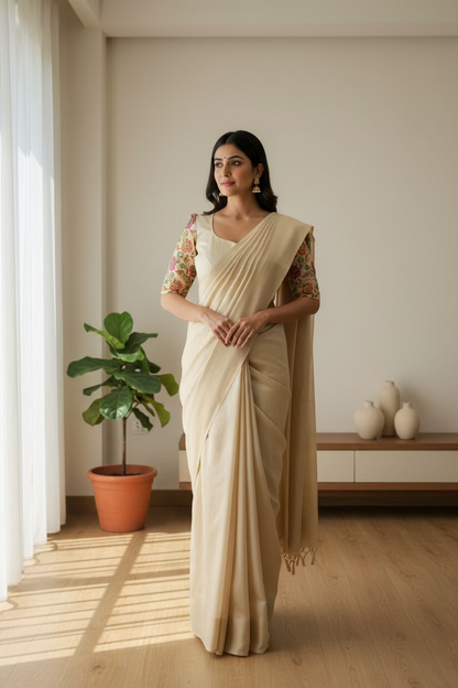 Light gold designer blouse