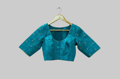 pochampally rawsilkblouse-Alankrutha