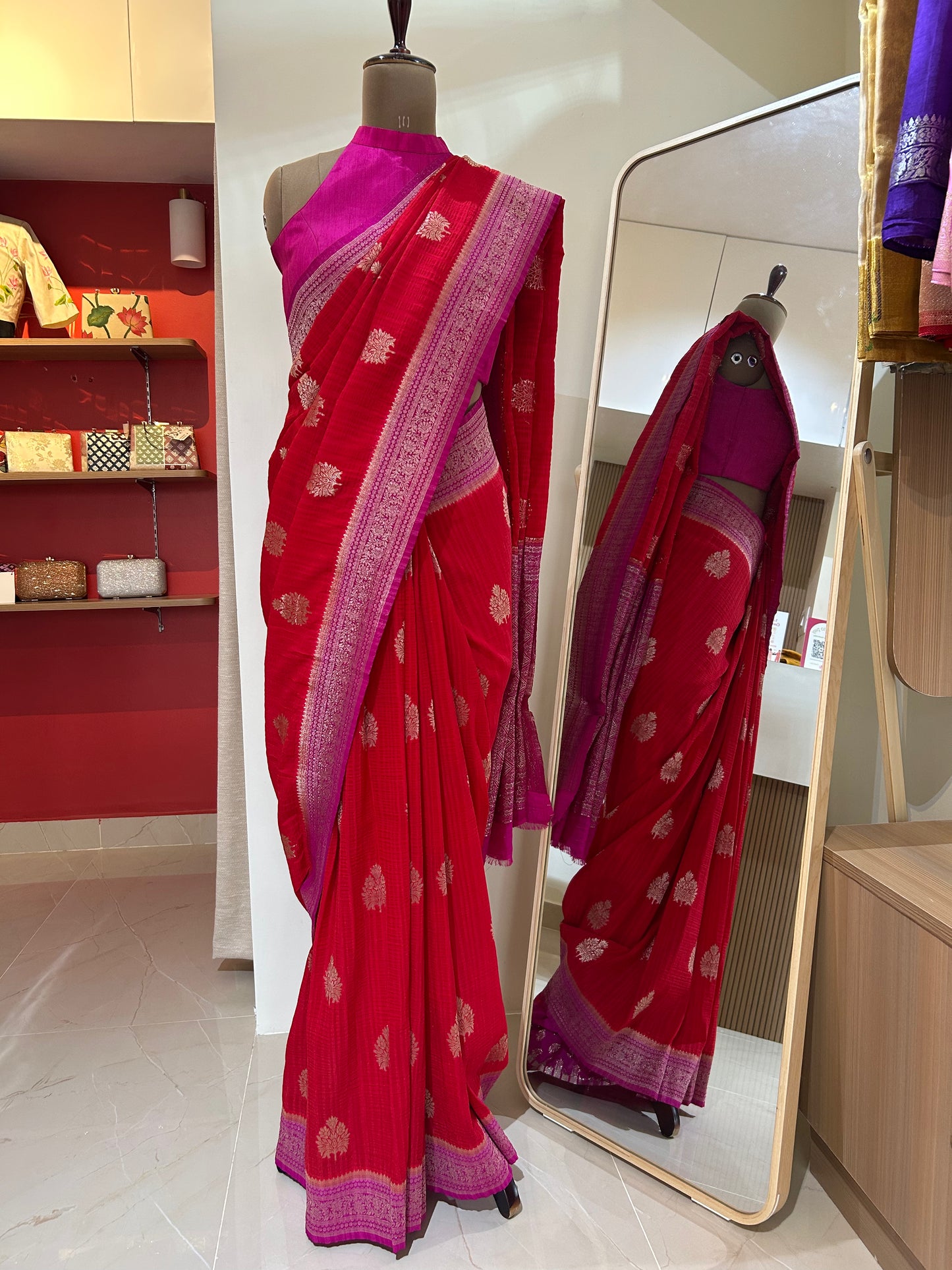 Banarasa Munga Silk Saree