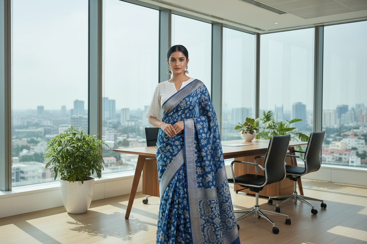 cotton hakoba blouse for summer-Alankrutha