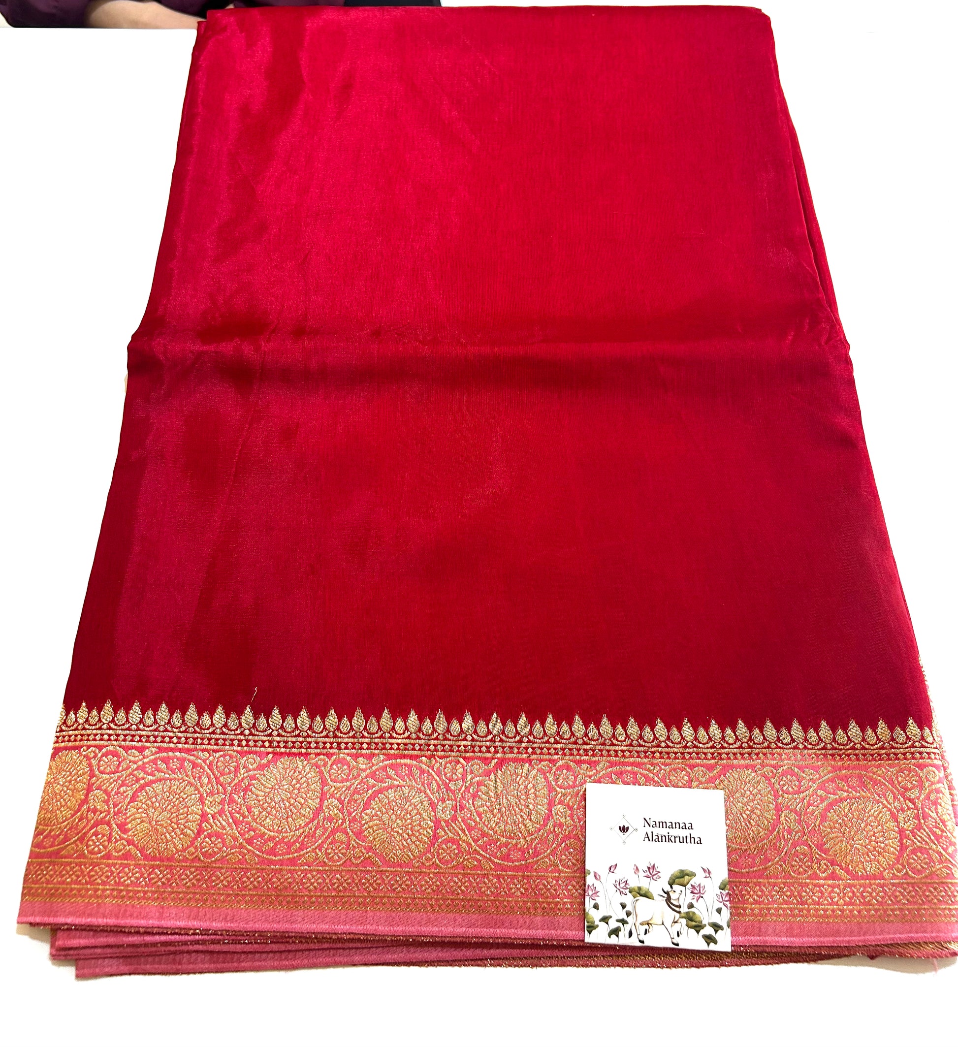 red Banaras saree-Alankrutha