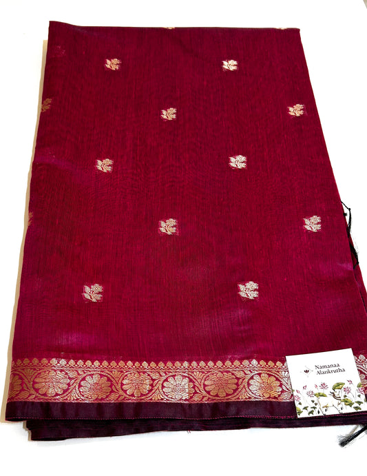 cotton slik saree -alankrutha
