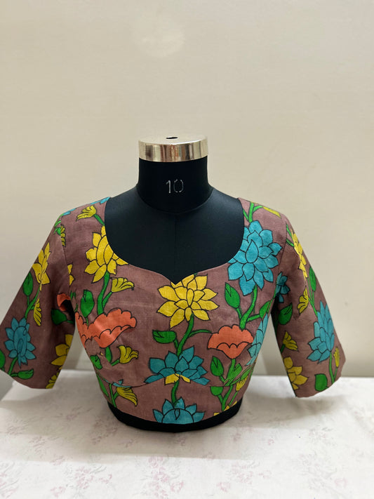 Pen Kalamkari Blouse-Alankrutha