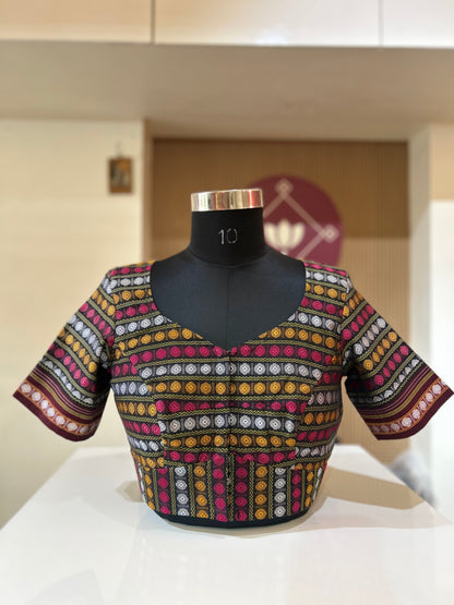Matching Ilkal Clutch and Blouse