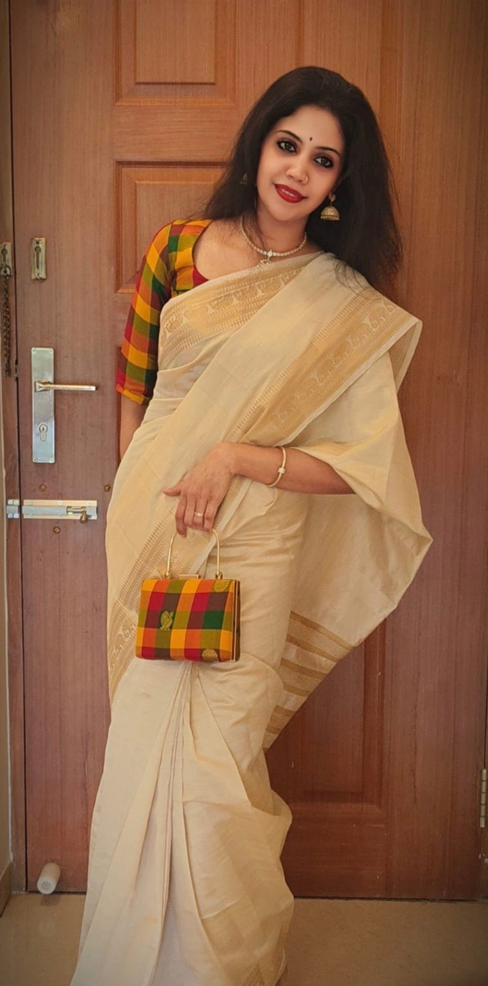 Madras Checks Blouse -Alankrutha