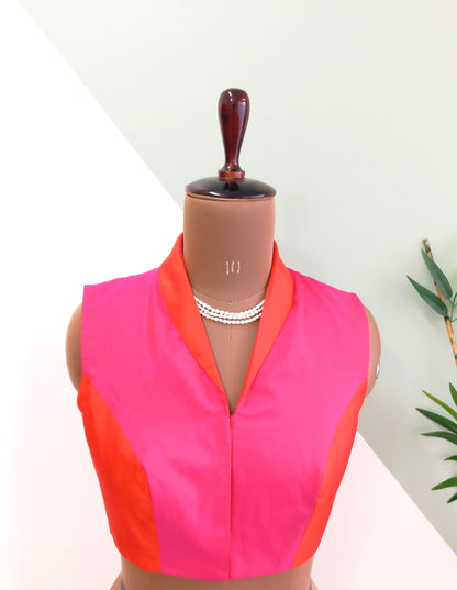 Cat Collar blouse-Alankrutha