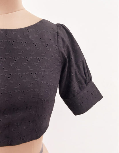 Black Hakoba Blouse