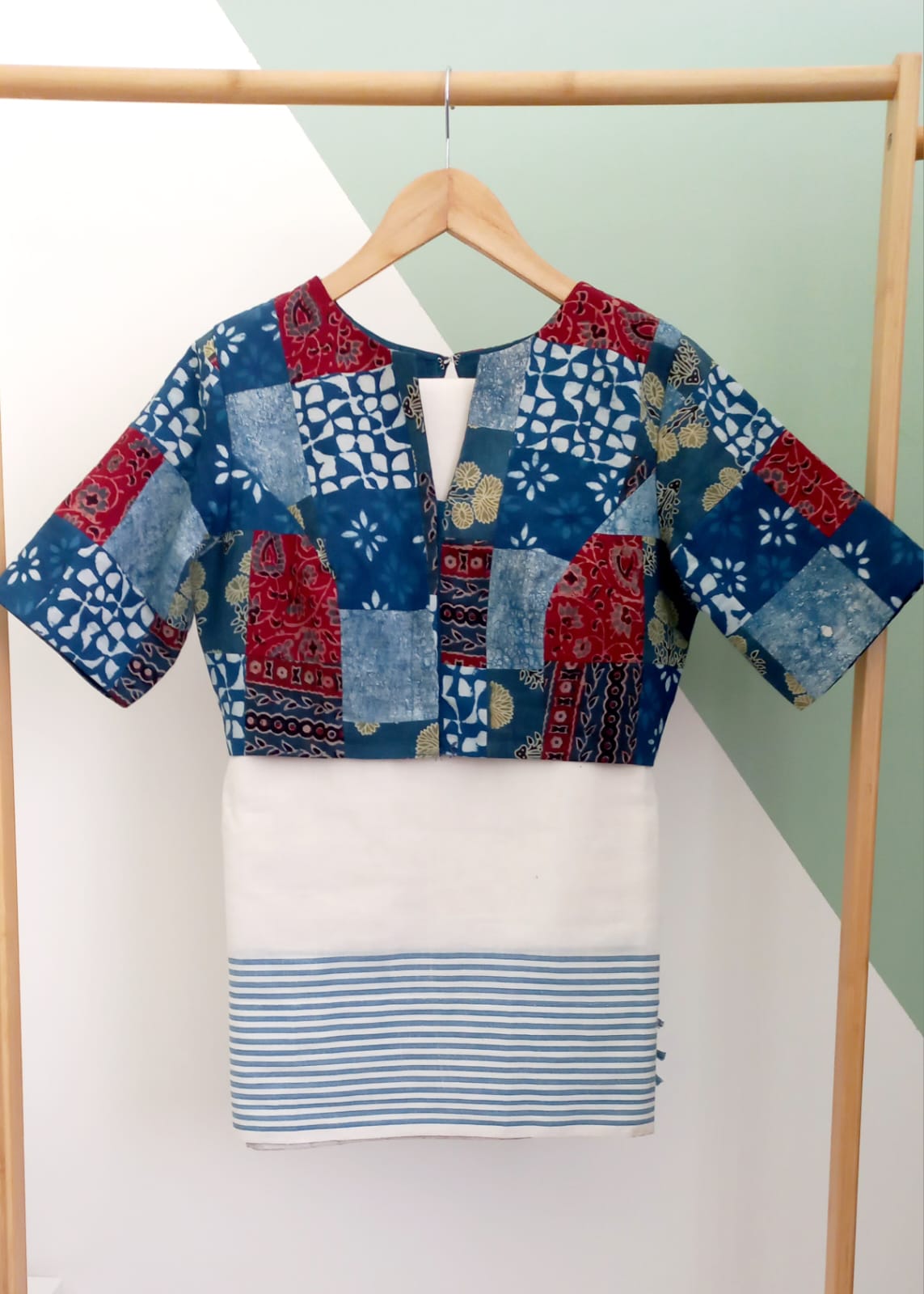 Patchwork blouse-Alankrutha