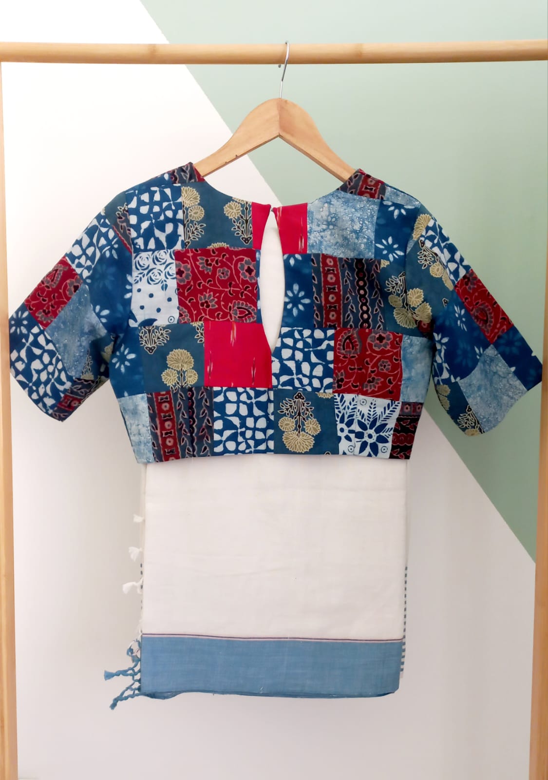 Ready made Patchwork blouse- Alankrutha