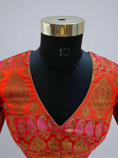 Multicolor Brocade Blouse