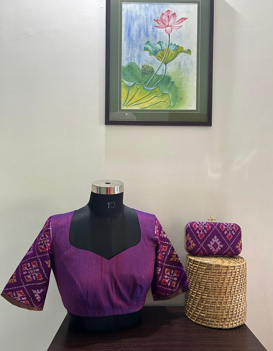 Double Ikkat blouse-Alankrutha