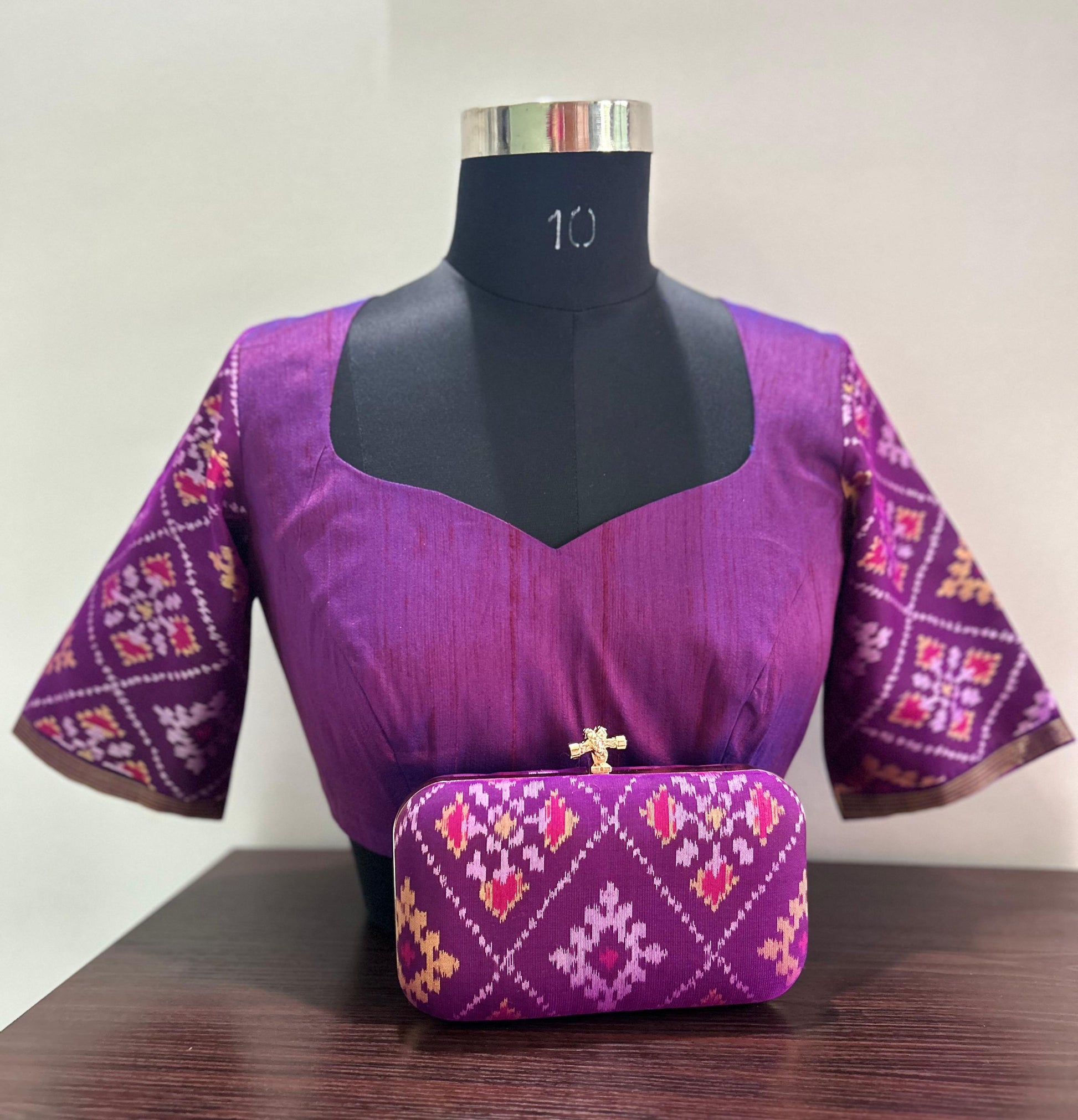 Purple Patan Patola Blouse -Alankrutha