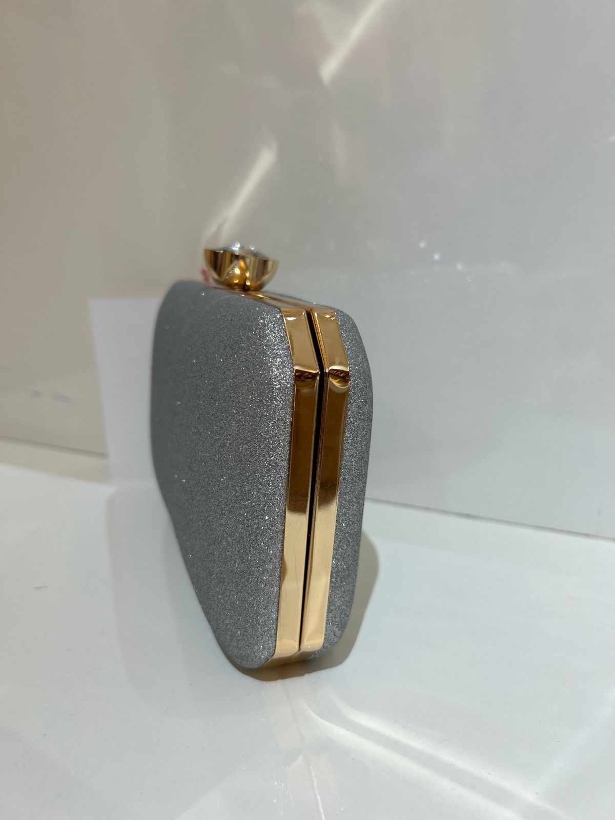 Sliver Shimmer Clutch