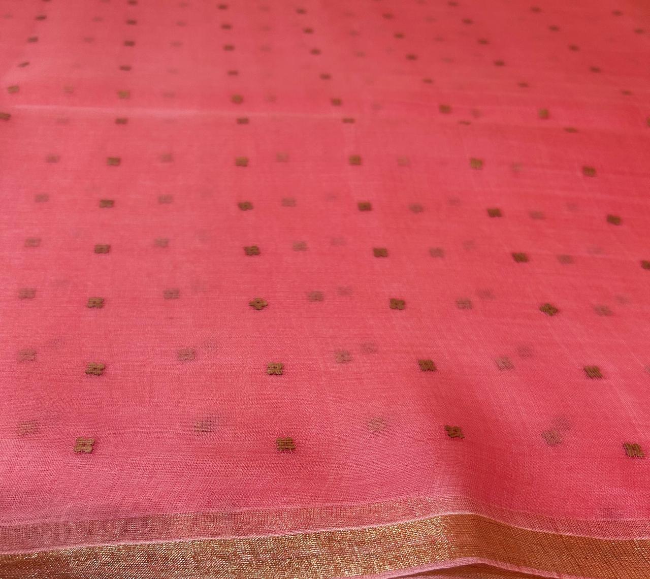 Sequins Jamdani Silk Saree