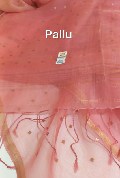 Sequins Jamdani Silk Saree