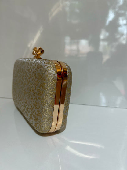 Gold Tissue Clutch
