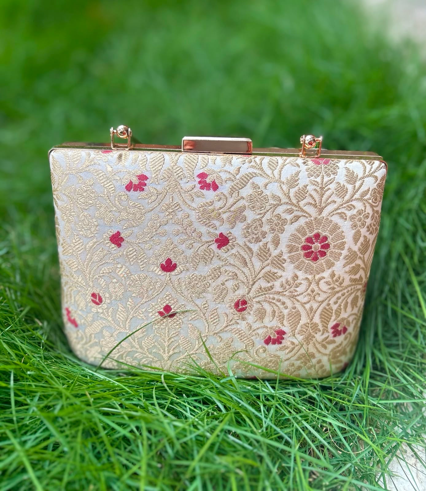 Meenakari Brocade Clutch