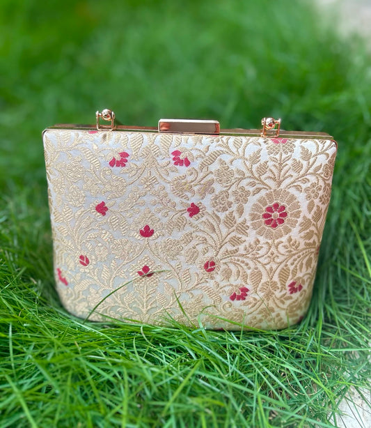 Meenakari Brocade Clutch