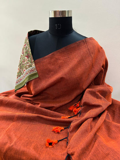 Mangalgiri Sico Pattu Plain Saree