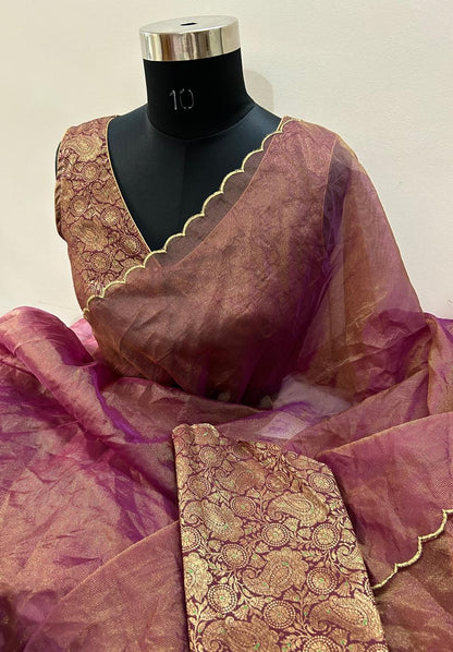 Semi Tissue Organza Saree