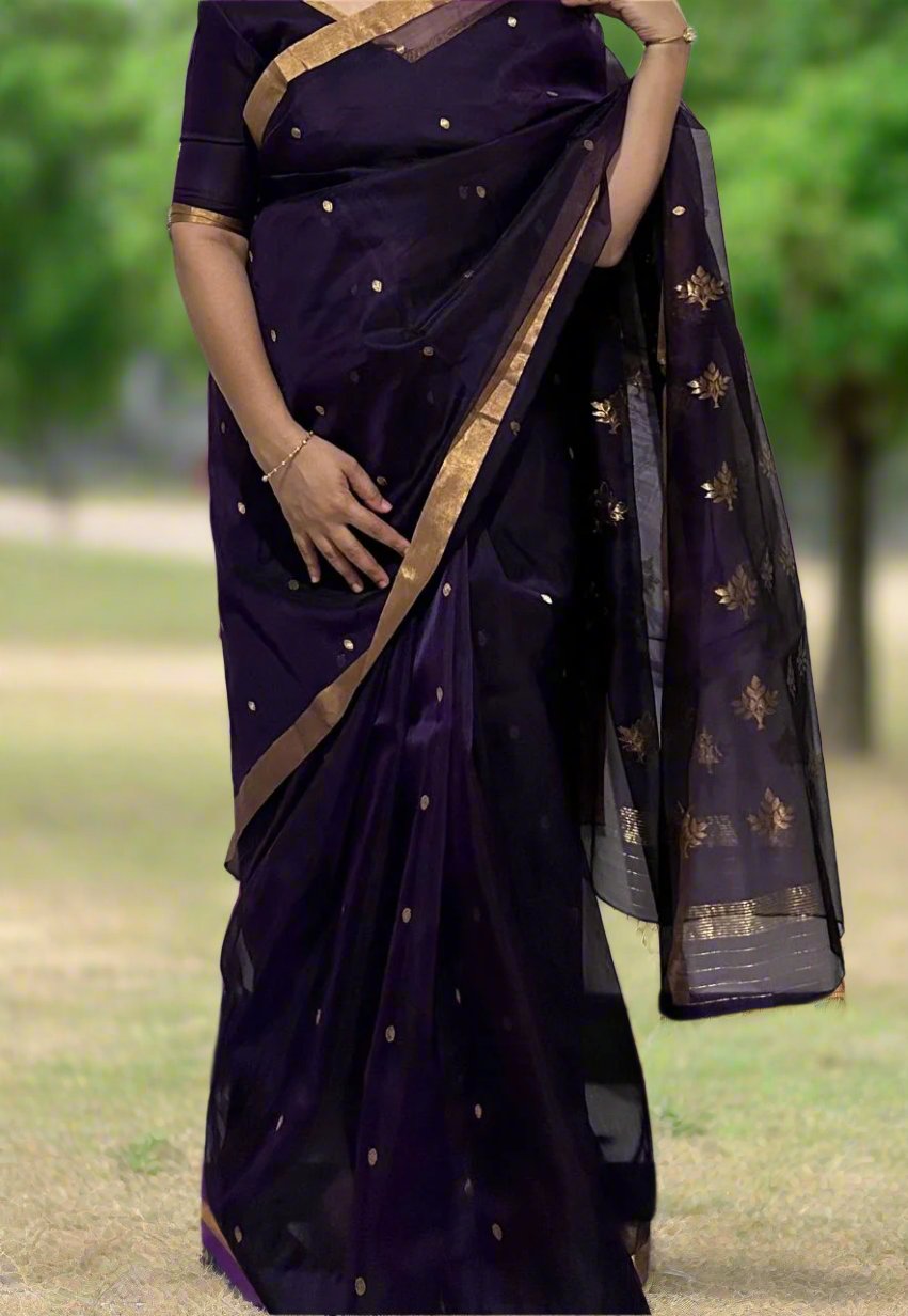 Purple Silk Saree-Alankrutha