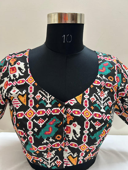 Patola print blouse-Alankrutha