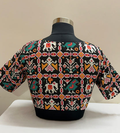 Black Patola Blouse