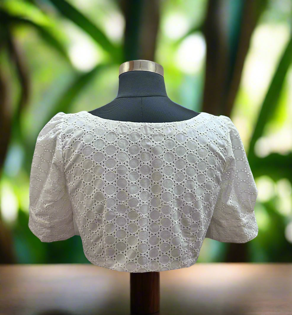 puff sleeves blouse-Alankrutha