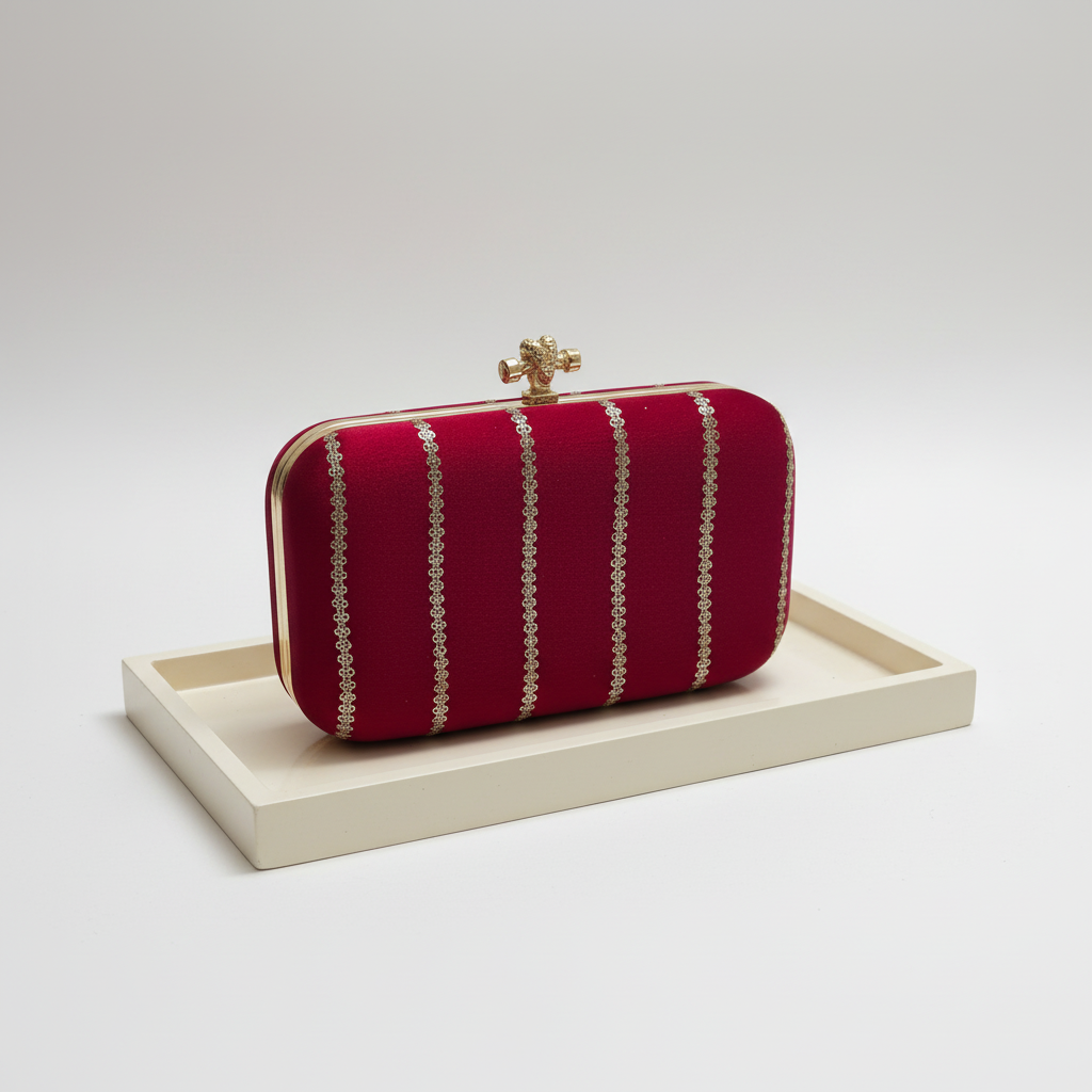 Pink Designer Clutch-Alankrutha