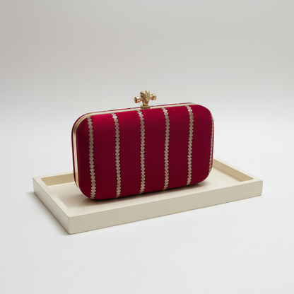 Pink Designer Clutch-Alankrutha