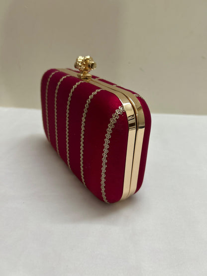 Designer Ethnic Pink Clutch