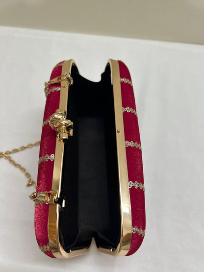 Designer Ethnic Pink Clutch