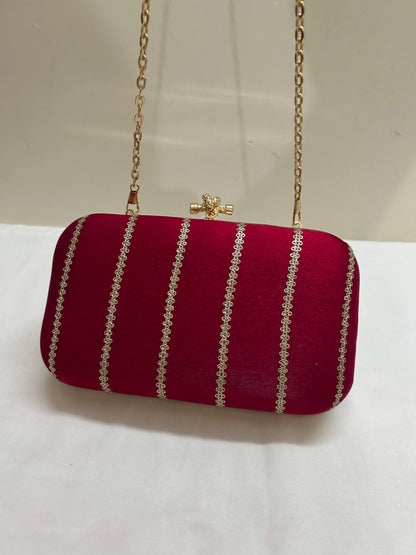 Designer Ethnic Pink Clutch