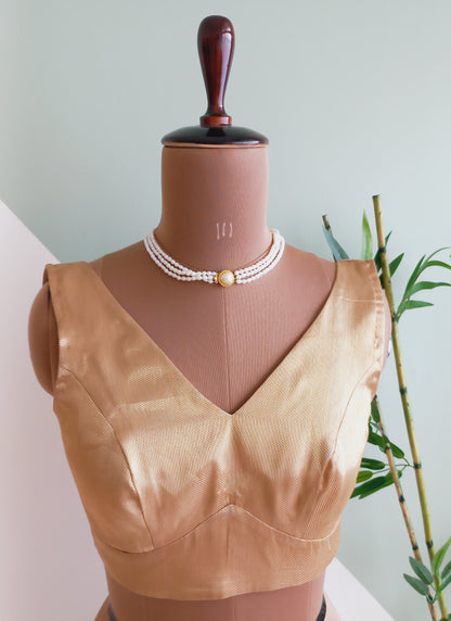 Gold Ready to wear blouse- Alankrutha