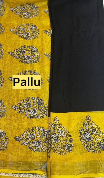 Linen Cotton Saree