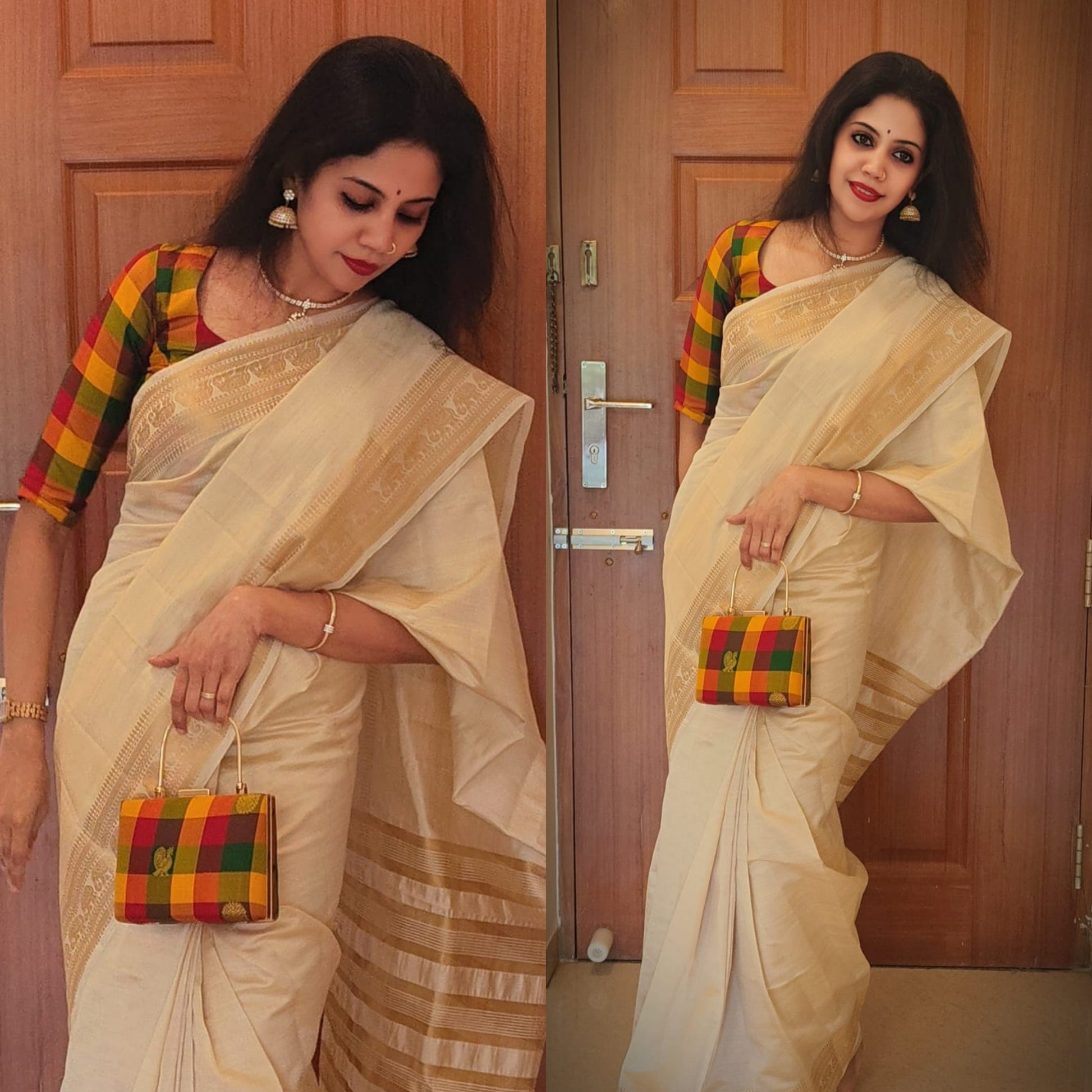 Madras checks clutch-Alankrutha