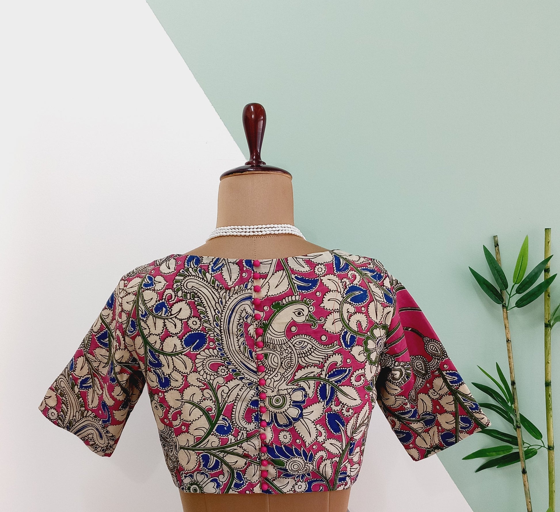 Kalamkari Ready Made Blouse-Alankrutha