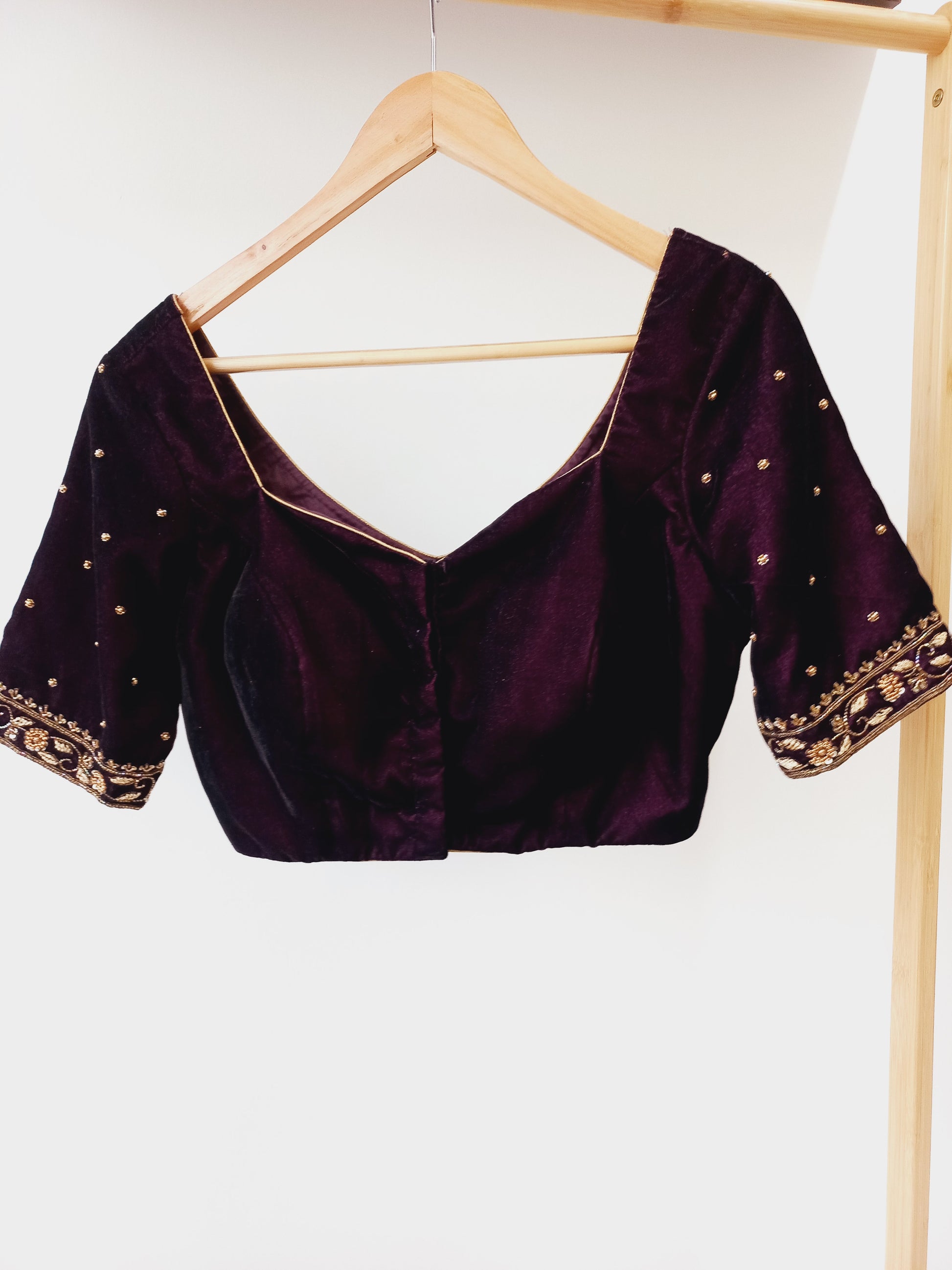 Burgandy Ready toWear Blouse from Alankrutha