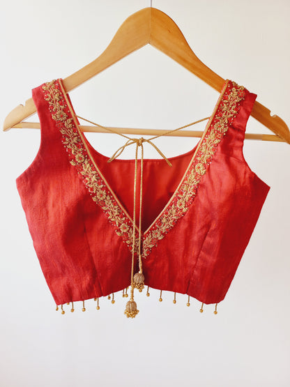 Hand Embroidered Blouse- Alankrutha