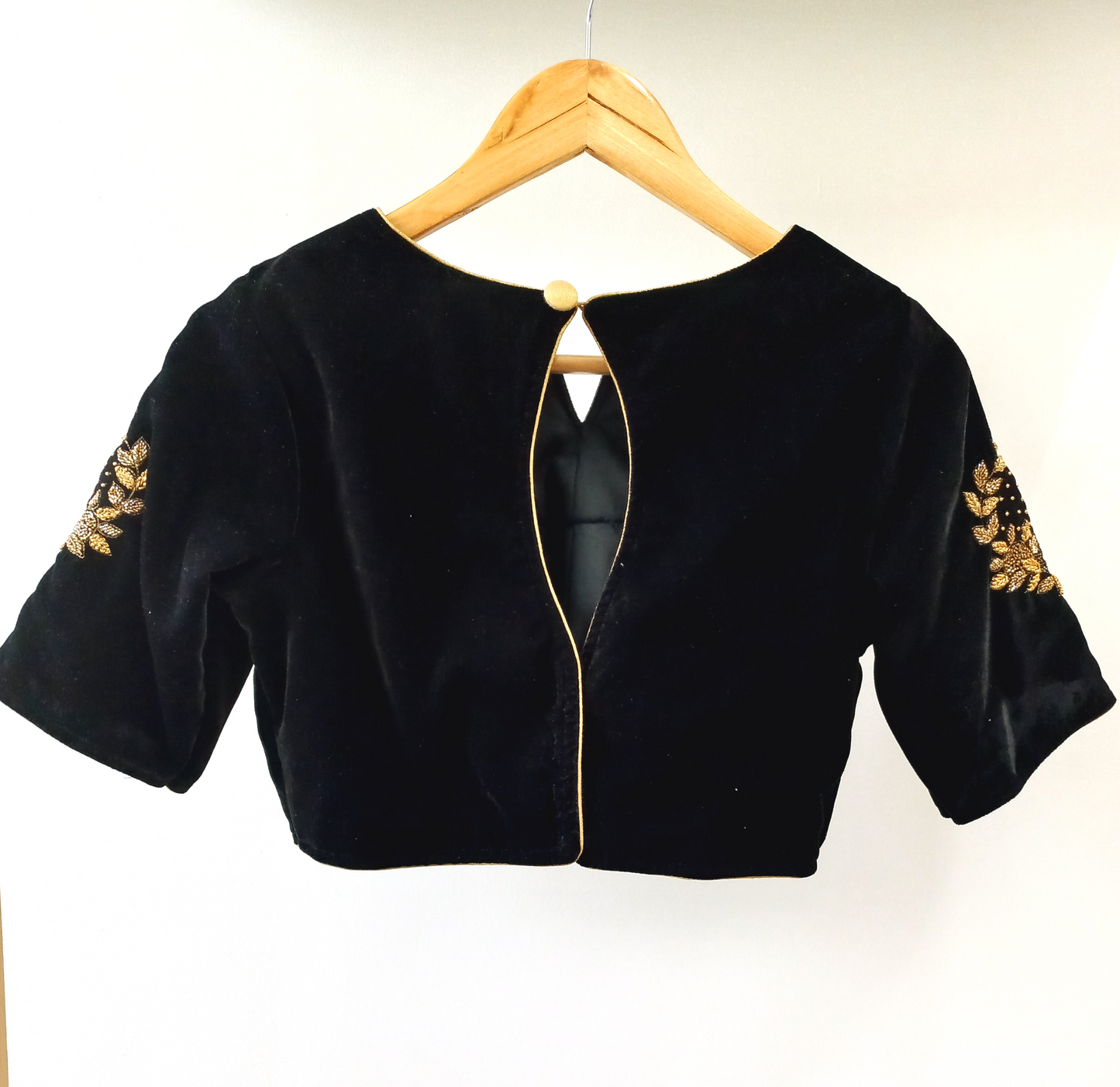 Black Velvet Blouse- Alankrutha