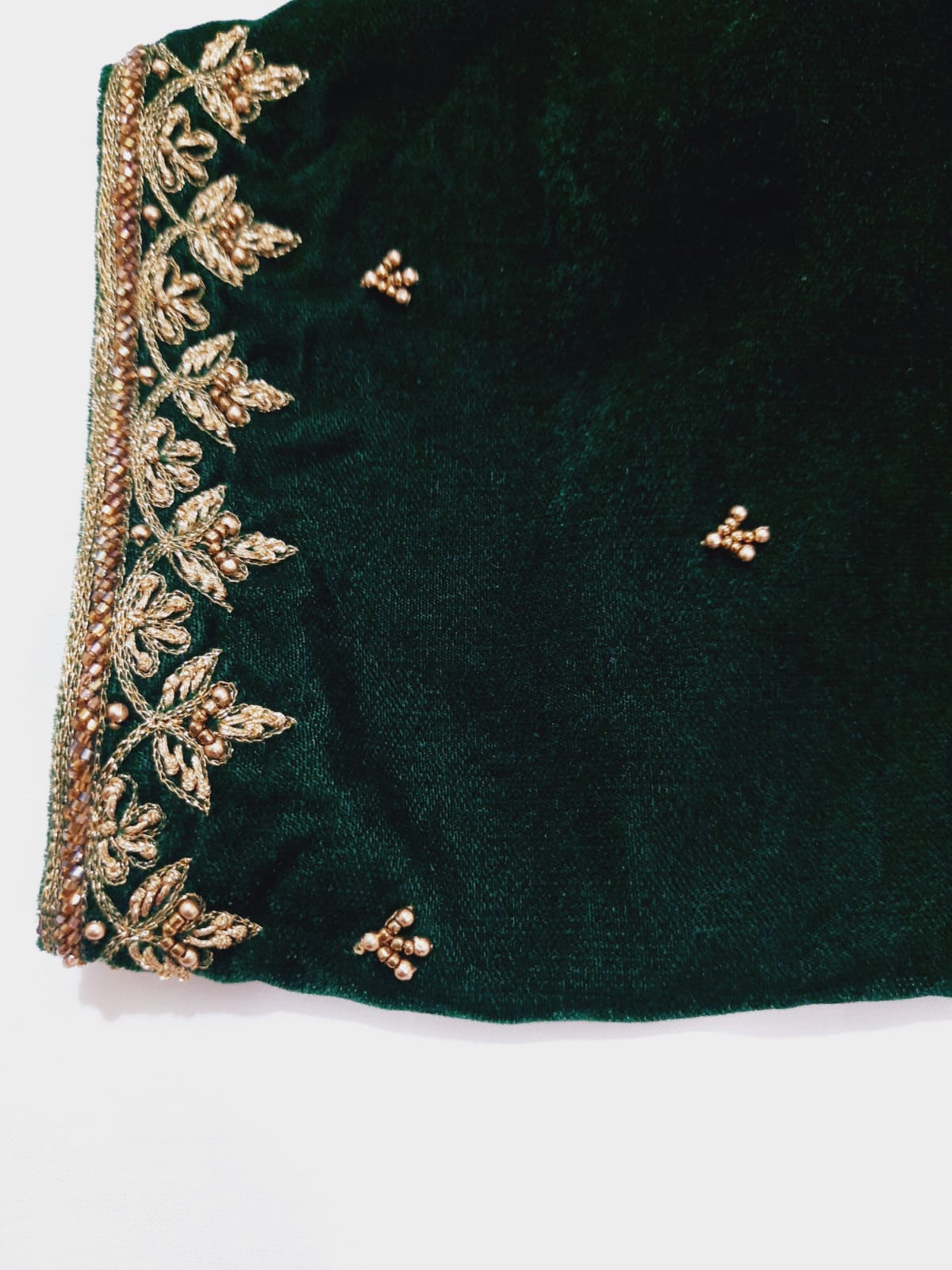 Velvet Embroidery Blouse- Alankrutha