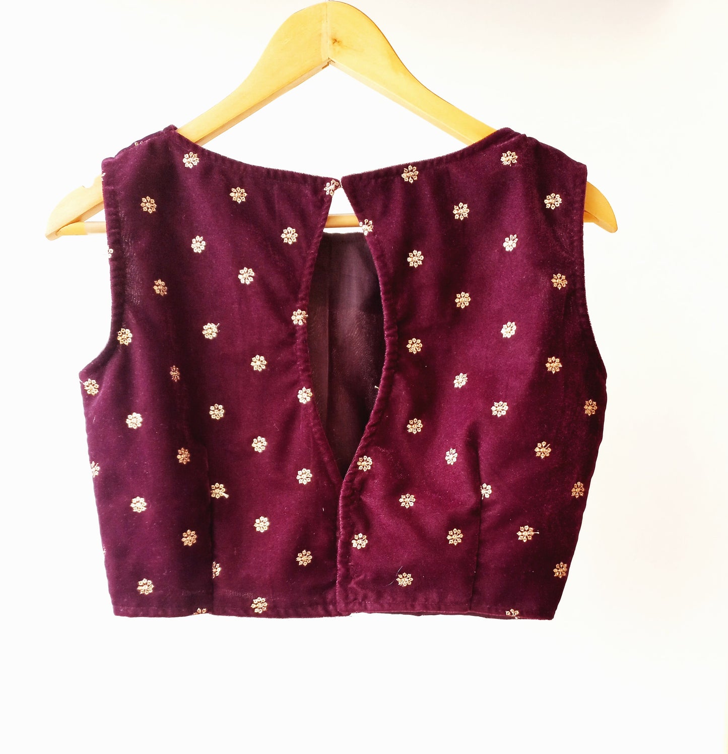 Velvet Blouse/Crop Top- Alankrutha