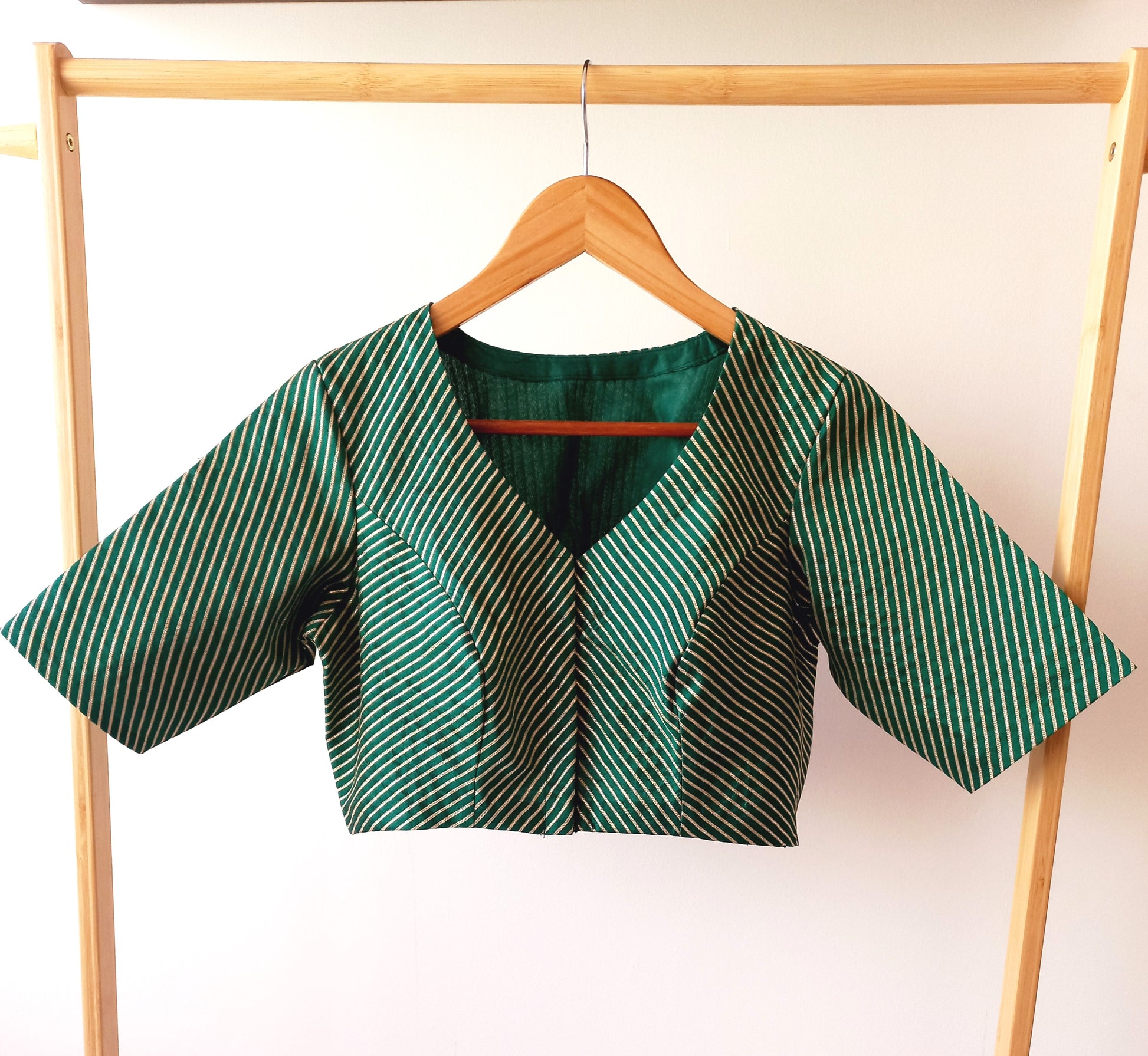 Green Designer Blouse|Alankrutha