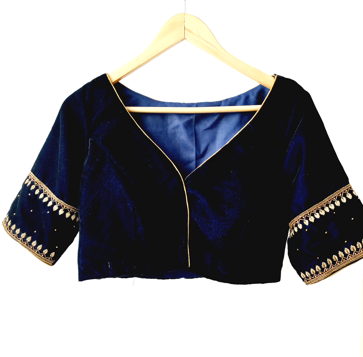 elu. Aurora blouse 2Way -tweed navy- THETOE Porto Puff Blouse thetoe